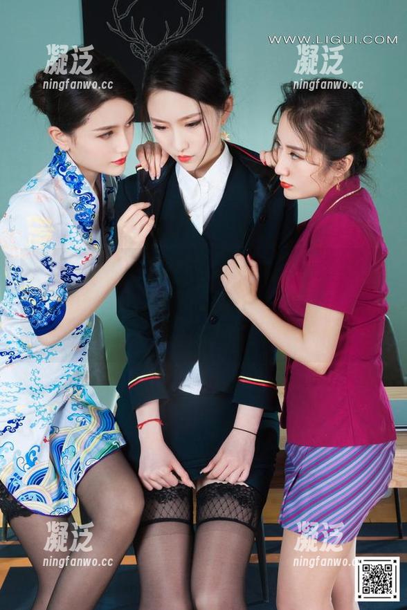 Ligui丽柜 - 黑丝的诱惑：安安怎么能把原图拍得这么妙？我又想要‘onlyblack’的套图！